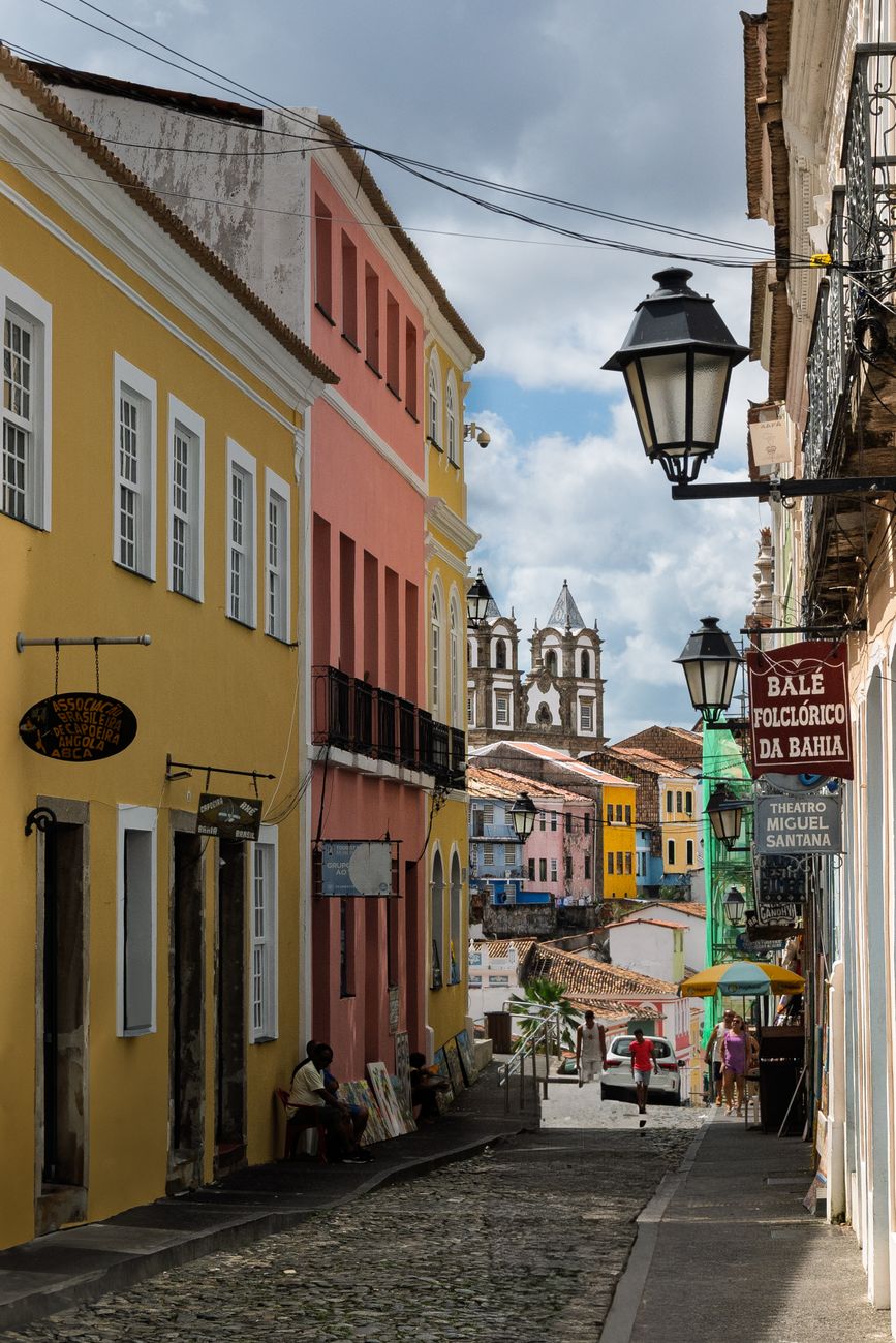 Pelourinho colorido em Salvador Bahia